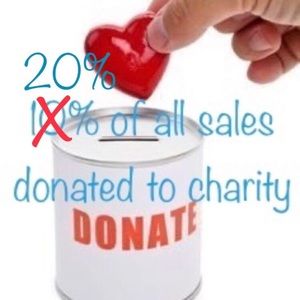 20% of your sale donated to charity!